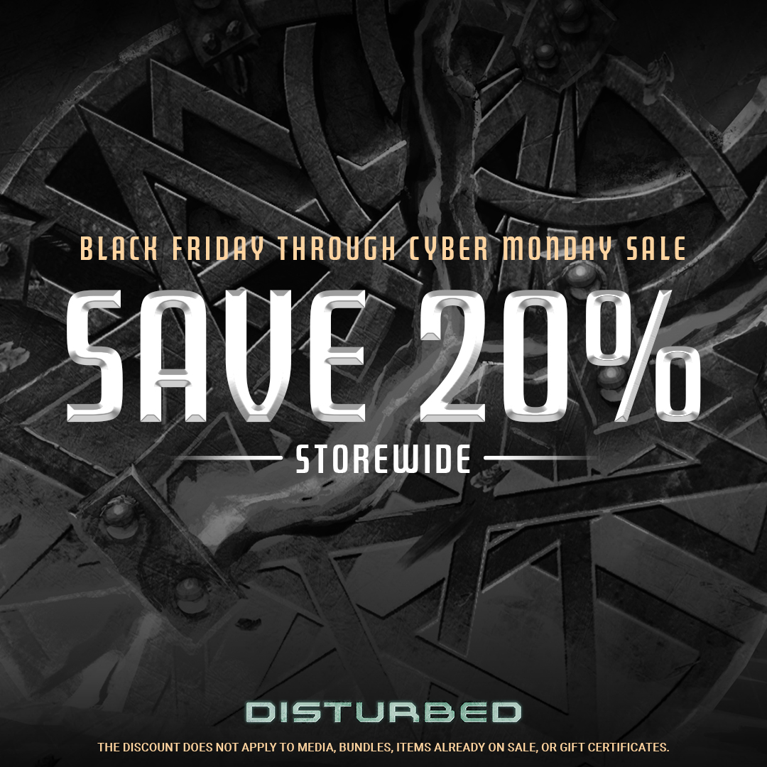 Disturbed Shop sale no thrugh 11/27