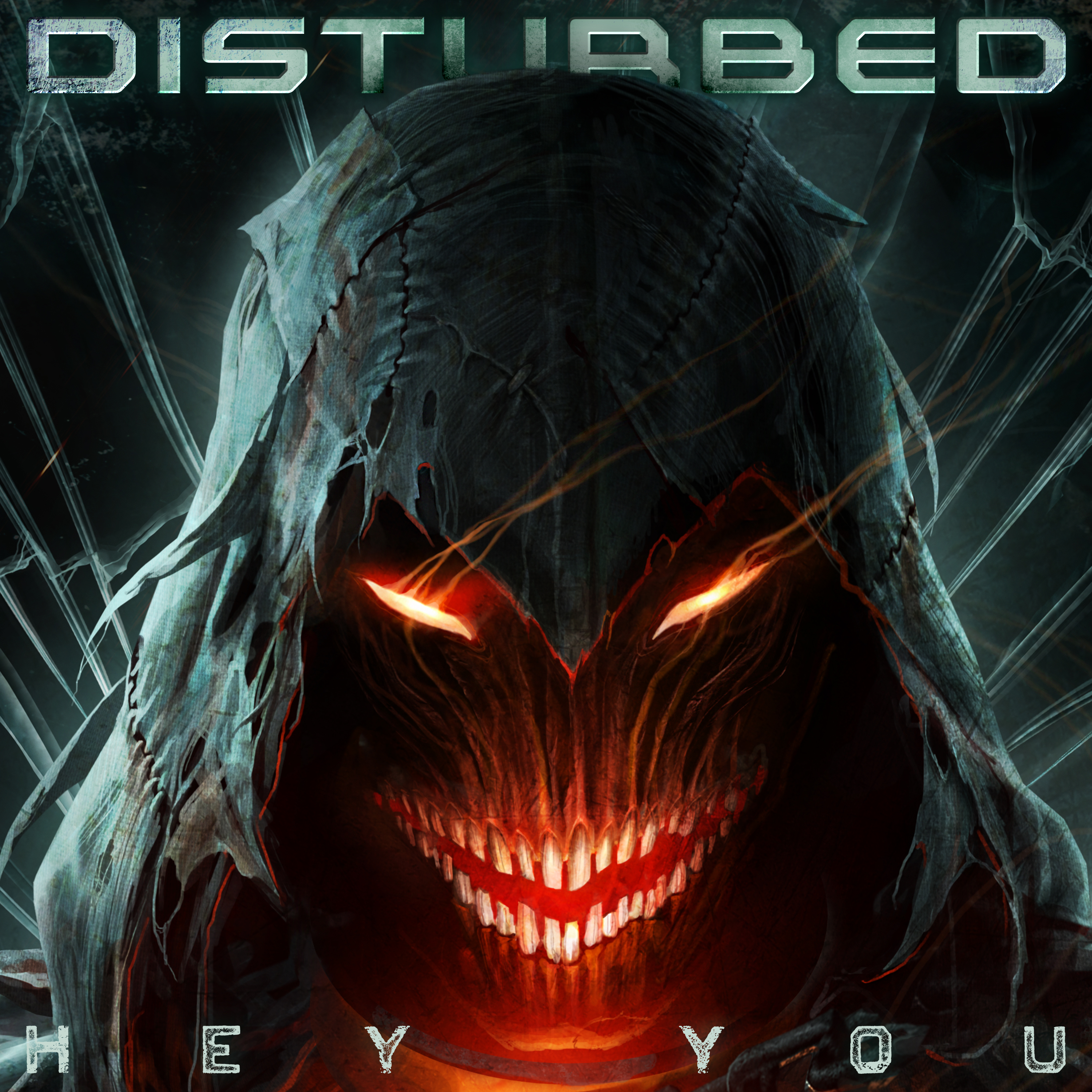 Disturbed's single artwork for "Hey You" featuring The Guy