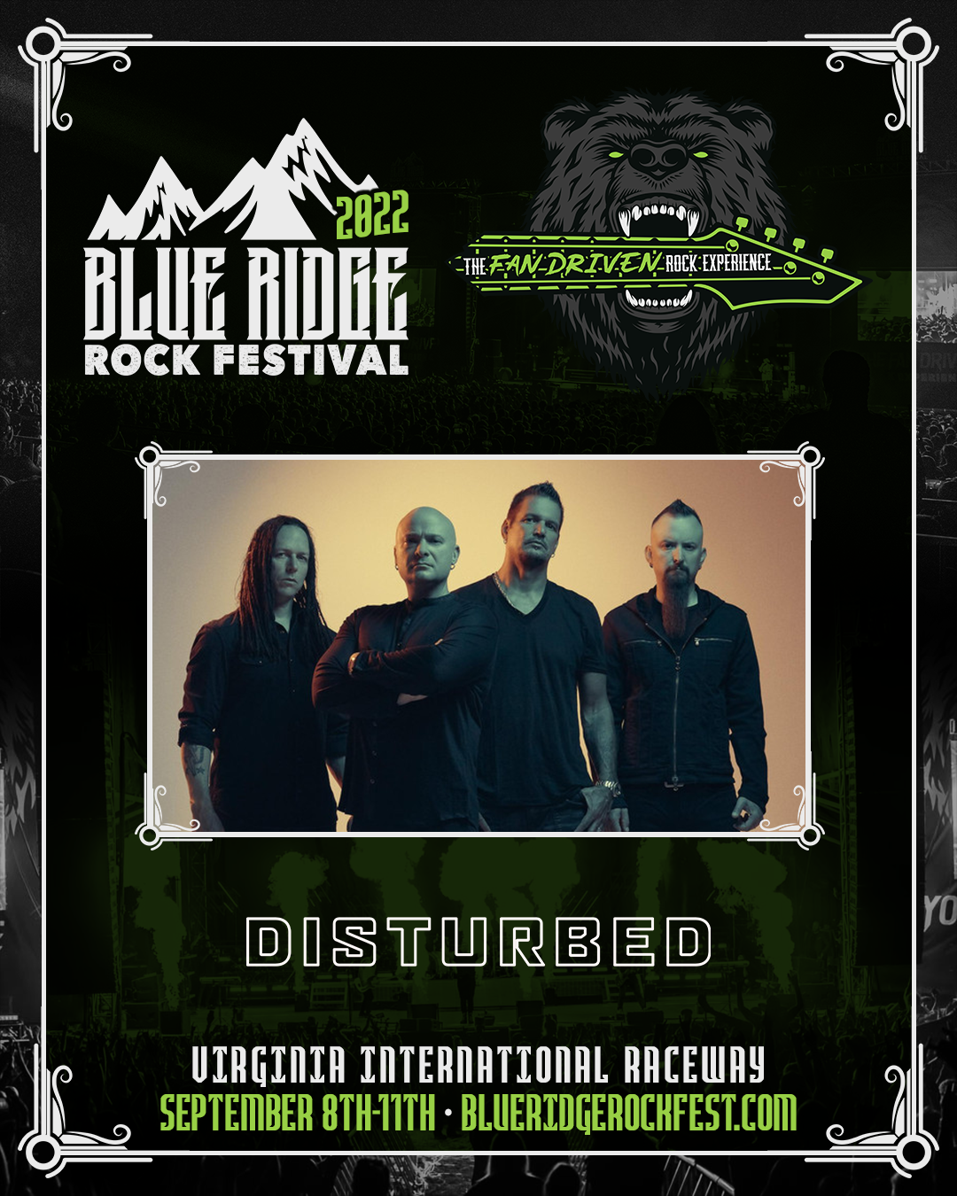 Disturbed at Blue Ridge Rock Fest in Alton, VA
