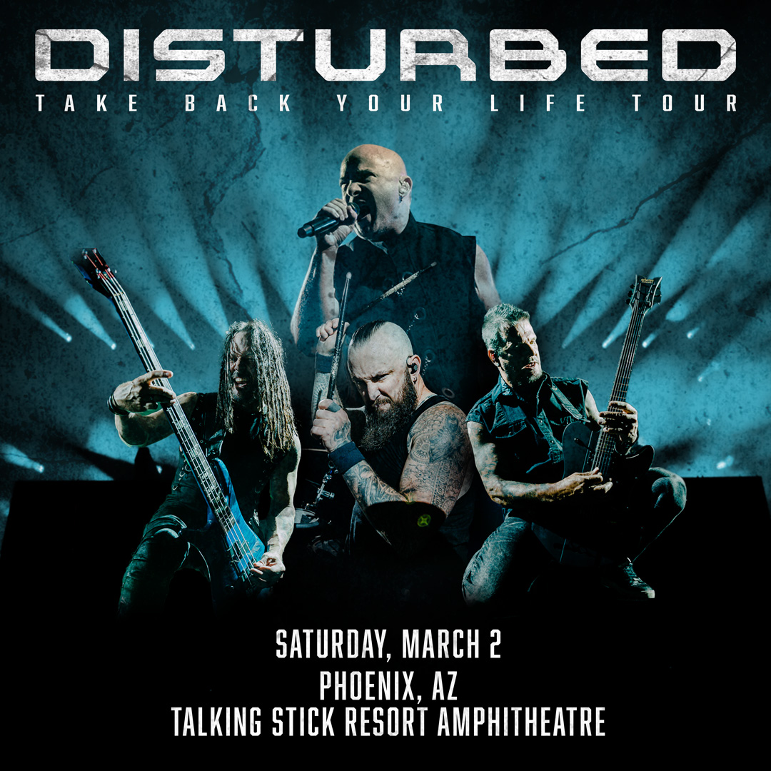 Disturbed's Phoenix, AZ show rescheduled to Sat, March 2, 2024