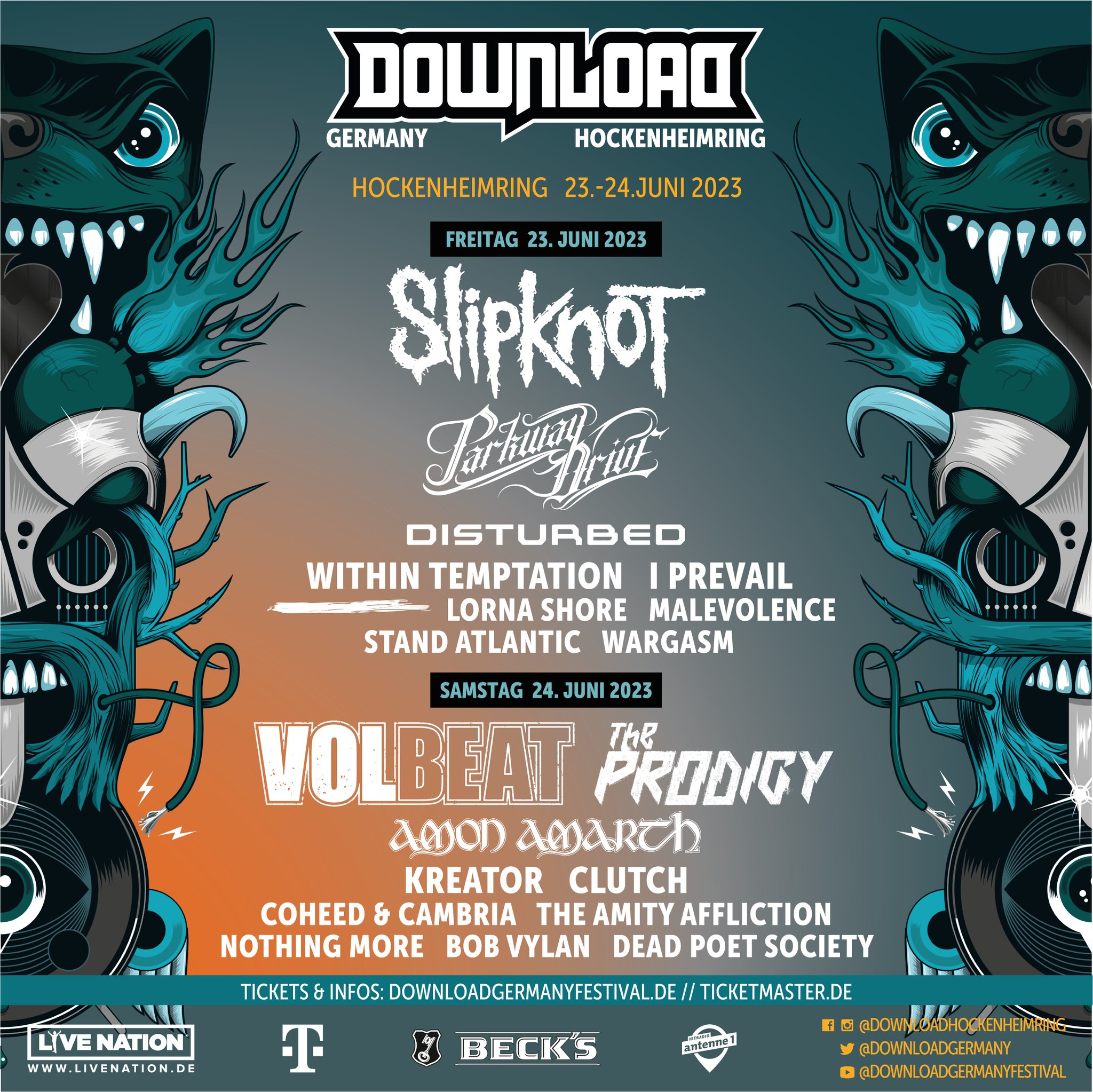 Disturbed at Download Germany on June 23