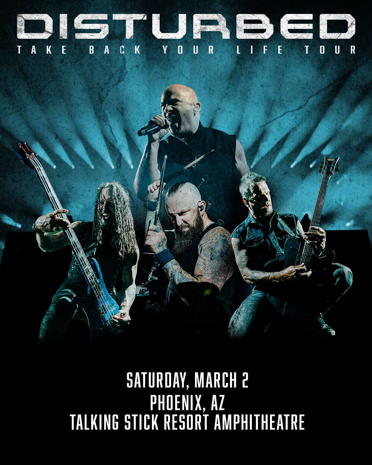 Disturbed's Phoenix, AZ show rescheduled to Sat, March 2, 2024