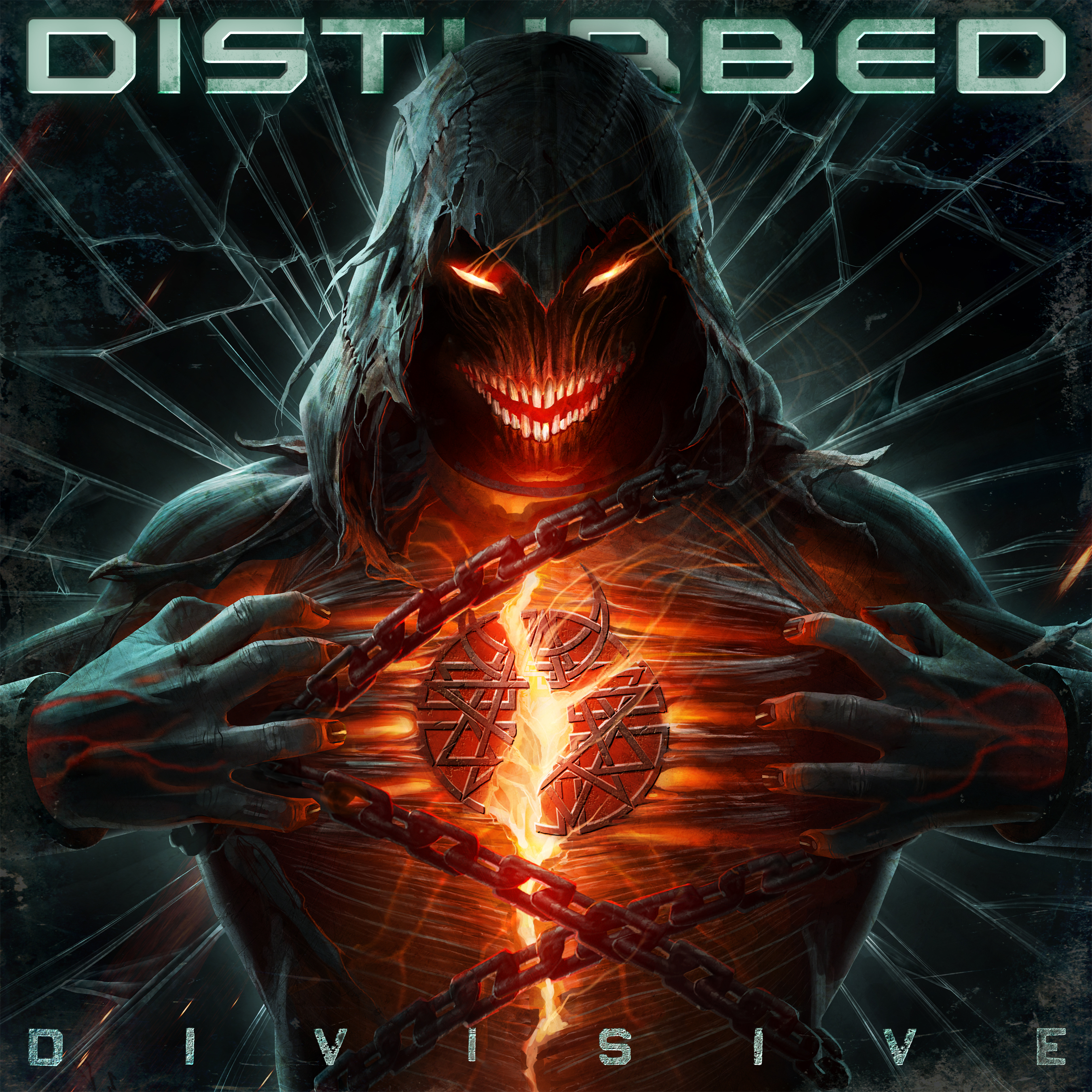 Disturbed's album artwork for their eighth studio album Divisive 