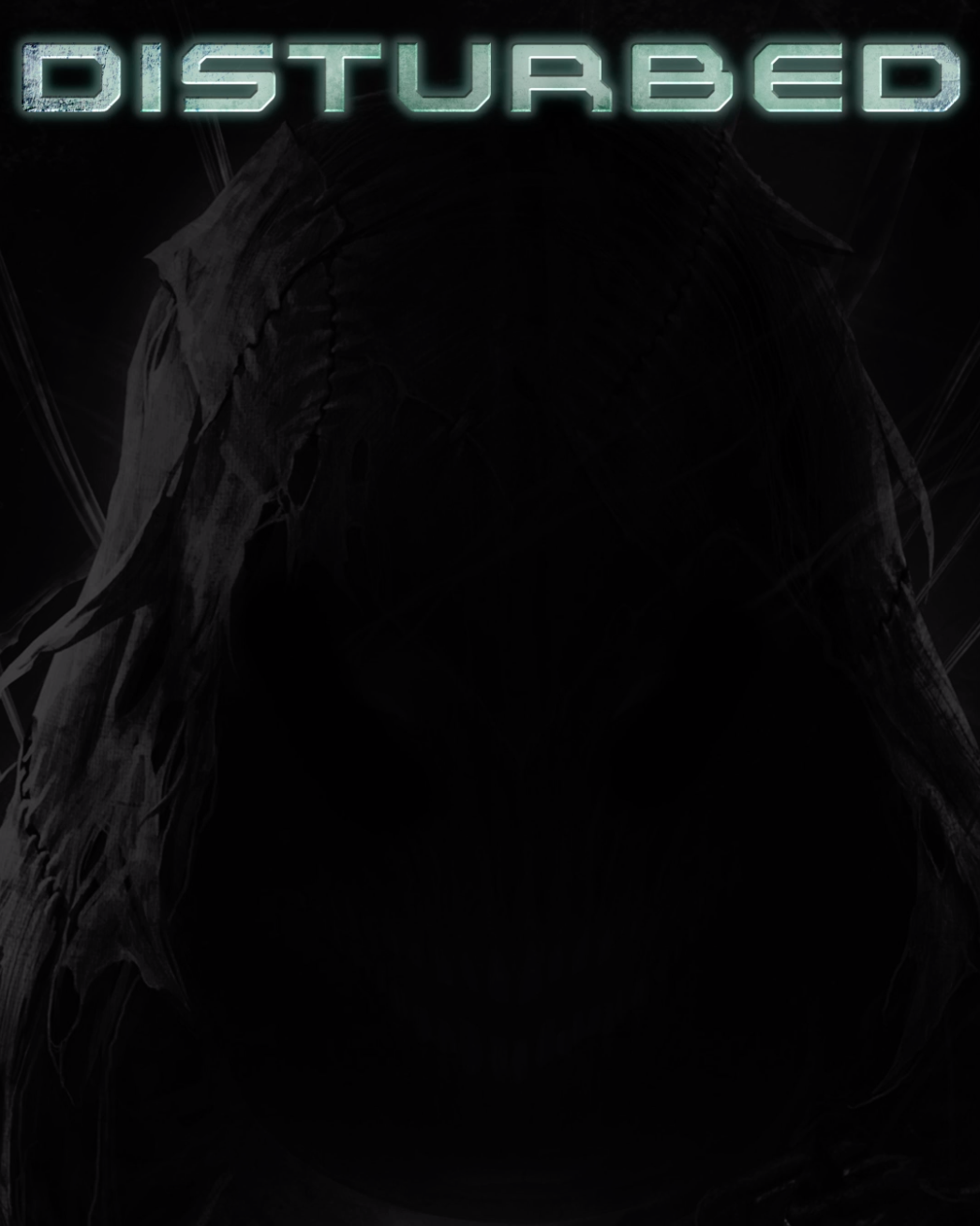 New music tease graphic from Disturbed featuring a silhouette of The Guy
