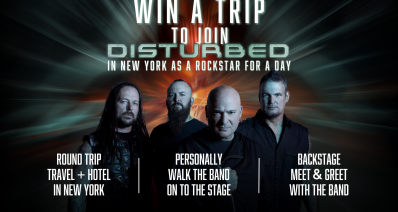 Donate to win a trip to see Disturbed in New York with travel, stay, and VIP treatment included 